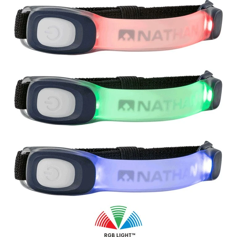 Nathan Sports Pulsera LED - Luz De Seguridad - LightBender Mini R 3 Nathan Sports Pulsera LED - Luz De Seguridad - LightBender Mini R