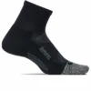 Calcetín Feetures Light Cushion Quarter Negro -Deportes Ropa Tienda calcetin feetures light cushion quarter negro