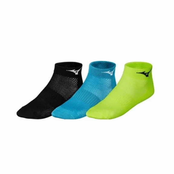 Calcetines Running Mizuno 3pk Amarillo Verde Negro 3 Calcetines Running Mizuno 3pk Amarillo Verde Negro