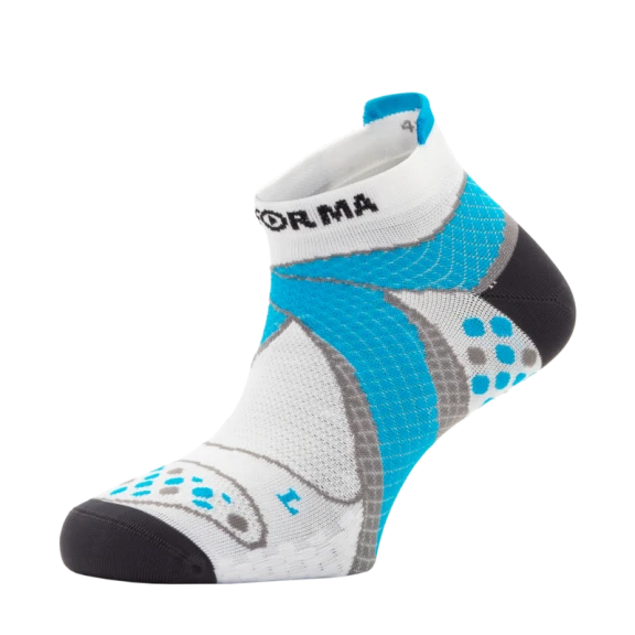 Calcetines Running Verano Enforma Dubai Blanco Azul 3 Calcetines Running Verano Enforma Dubai Blanco Azul