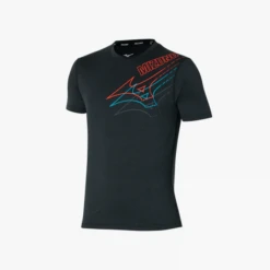Camiseta Mizuno Core Graphic Negro Hombre