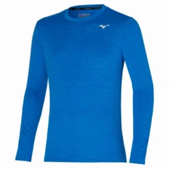 Camiseta Mizuno Impulse Core LS Azul Hombre