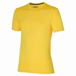 Camiseta Mizuno Impulse Core Tee Amarillo Hombre