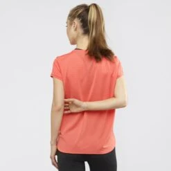 Camiseta Montaña Salomon Comet Breeze Tee Coral Mujer -Deportes Ropa Tienda camiseta montana salomon comet breeze tee coral mujer 2