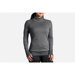 Camiseta Running Brooks Notch Thermal Gris Mujer