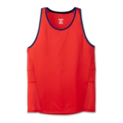 Camiseta Running Brooks Stealth Tank Rojo/azul Hombre
