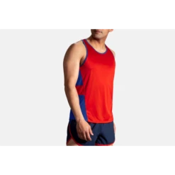 Camiseta Running Brooks Stealth Tank Rojo/azul Hombre -Deportes Ropa Tienda camiseta running brooks stealth tank rojoazul hombre 3