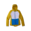 Cortavientos Running Brooks Canopy Jacket Ocre Azul Mujer -Deportes Ropa Tienda cortavientos running brooks canopy jacket ocre azul mujer