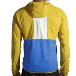 Cortavientos Running Brooks Canopy Jacket Ocre Blanco -Deportes Ropa Tienda cortavientos running brooks canopy jacket ocre blanco 1