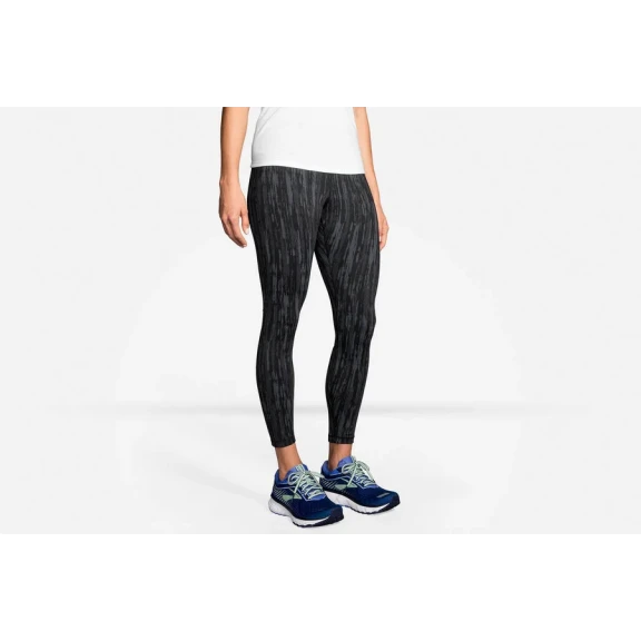 Malla Running Brooks Formation Compressive Crop Gris Mujer 4 Malla Running Brooks Formation Compressive Crop Gris Mujer - Imagen 2