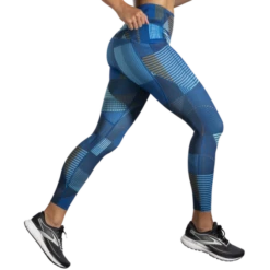 Malla Running Brooks Method 7/8 Tight Azul Print Mujer -Deportes Ropa Tienda malla running brooks method 78 tight azul print mujer 2