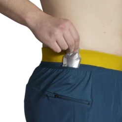 Pantalón Corto Brooks Sherpa 5" 2-in-1 Azul Dorado Hombre -Deportes Ropa Tienda pantalon corto brooks sherpa 5 2in1 azul dorado hombre 6