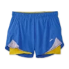 Pantalón Running Brooks Chaser 5" 2-in-1 Azul Ocre Mujer