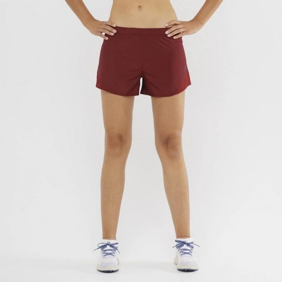 Pantalón Trail Running Salomon Cross Rebel 4" Granate Mujer 6 Pantalón Trail Running Salomon Cross Rebel 4" Granate Mujer - Imagen 4