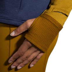 Sudadera Running Brooks Notch Thermal 2.0 Azul Marrón Mujer -Deportes Ropa Tienda sudadera running brooks notch thermal 20 azul marron mujer 5