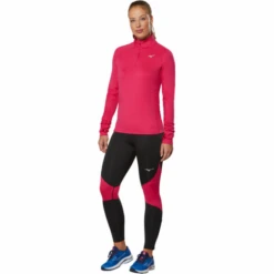 Sudadera Running Mizuno Active Warmalite HZ Rosa Mujer -Deportes Ropa Tienda sudadera running mizuno active warmalite hz rosa mujer 3