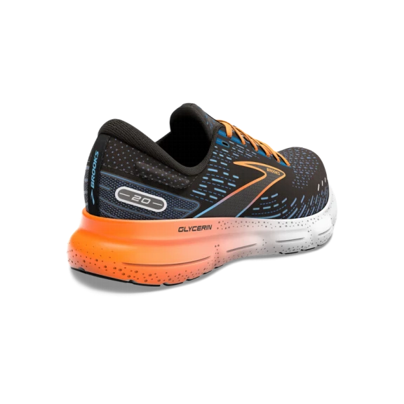 Zapatillas Brooks Glycerin 20 Negro Azul Naranja Hombre 6 Zapatillas Brooks Glycerin 20 Negro Azul Naranja Hombre - Imagen 4