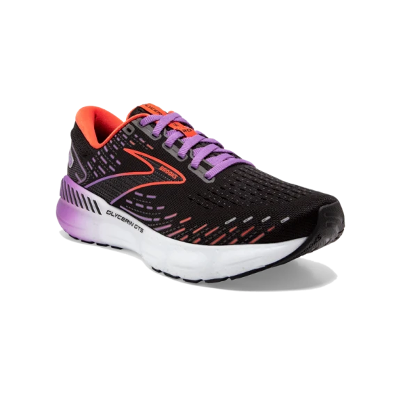 Zapatillas Brooks Glycerin GTS 20 Negro Naranja Morado Mujer 5 Zapatillas Brooks Glycerin GTS 20 Negro Naranja Morado Mujer - Imagen 3