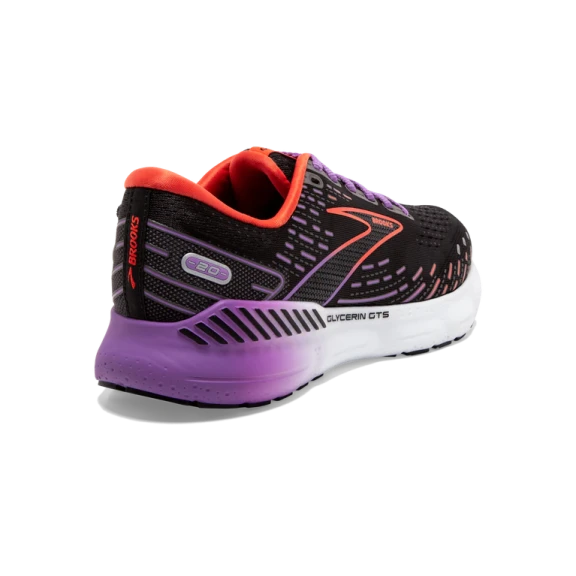 Zapatillas Brooks Glycerin GTS 20 Negro Naranja Morado Mujer 6 Zapatillas Brooks Glycerin GTS 20 Negro Naranja Morado Mujer - Imagen 4