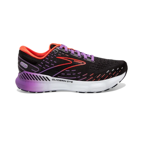 Zapatillas Brooks Glycerin GTS 20 Negro Naranja Morado Mujer 3 Zapatillas Brooks Glycerin GTS 20 Negro Naranja Morado Mujer