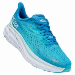 Zapatillas Hoka Clifton 8 Azul Claro Blanco Hombre -Deportes Ropa Tienda zapatillas hoka clifton 8 azul claro blanco hombre 2