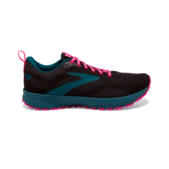 Zapatillas Running Brooks Revel 5 Negro Azul Rosa Mujer