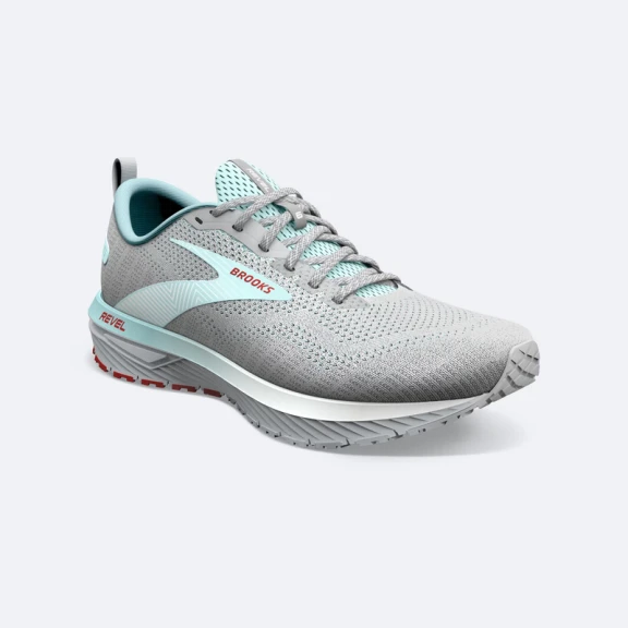 Zapatillas Running Brooks Revel 6 Gris Verde Mujer 5 Zapatillas Running Brooks Revel 6 Gris Verde Mujer - Imagen 3