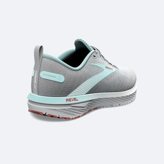Zapatillas Running Brooks Revel 6 Gris Verde Mujer 6 Zapatillas Running Brooks Revel 6 Gris Verde Mujer - Imagen 4