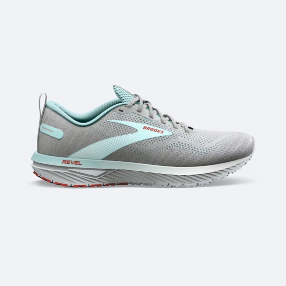 Zapatillas Running Brooks Revel 6 Gris Verde Mujer 3 Zapatillas Running Brooks Revel 6 Gris Verde Mujer