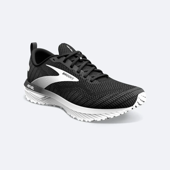 Zapatillas Running Brooks Revel 6 Negro Blanco Mujer 5 Zapatillas Running Brooks Revel 6 Negro Blanco Mujer - Imagen 3