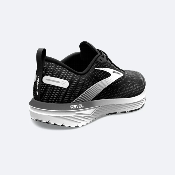 Zapatillas Running Brooks Revel 6 Negro Blanco Mujer 6 Zapatillas Running Brooks Revel 6 Negro Blanco Mujer - Imagen 4