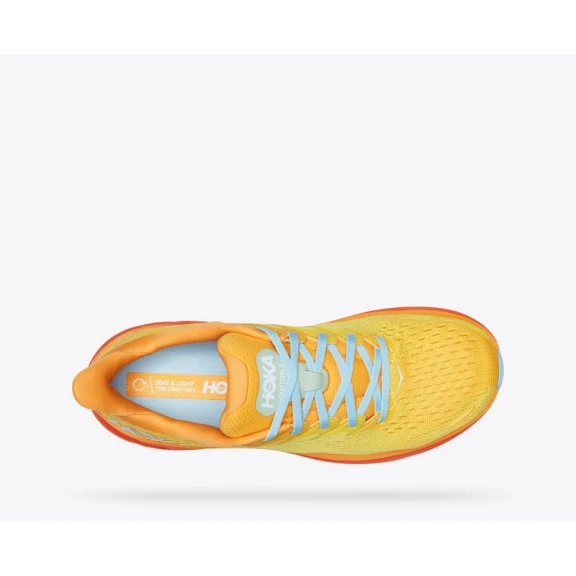 Zapatillas Running Hoka Clifton 8 Amarillo Naranja Hombre 9 Zapatillas Running Hoka Clifton 8 Amarillo Naranja Hombre - Imagen 7
