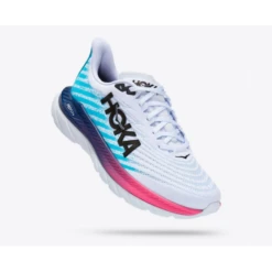 Zapatillas Running Hoka Mach 5 Blanco Azul Rosa Hombre -Deportes Ropa Tienda zapatillas running hoka mach 5 blanco azul rosa hombre 2